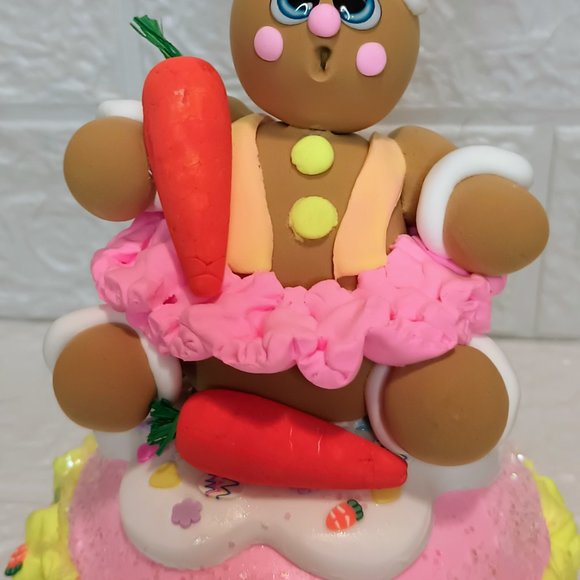 Easter Gingerbread Macaroon, Fake bake, Easter Bunny, Photo Prop, Easter Decor - Picture 2 of 7